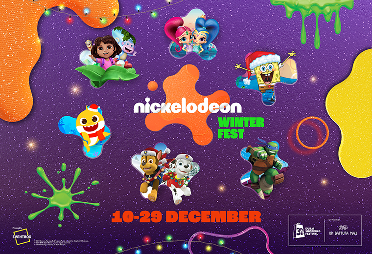 Get ready for an unforgettable holiday season with your favourite Nickelodeon characters this Dubai Shopping Festival!